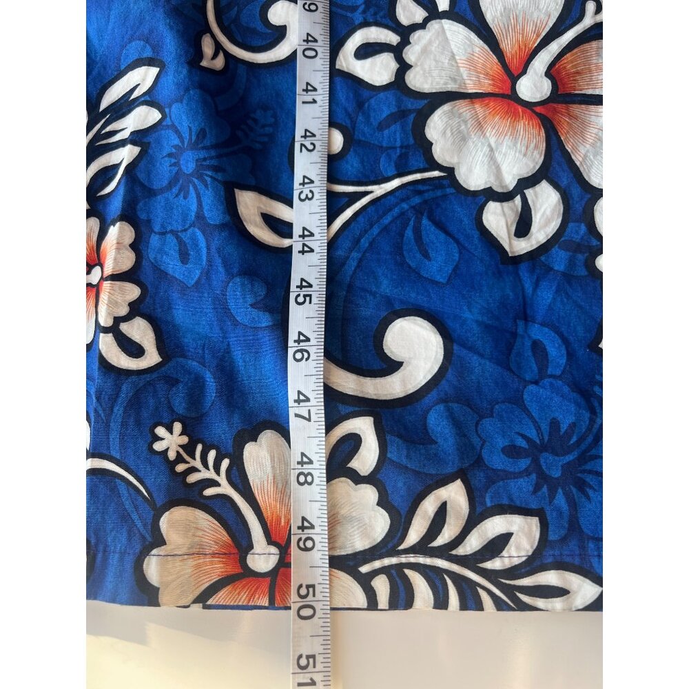 Hilo Hattie Hawaiian Floral Maxi Dress 100% Cotton Made In Hawaii Womens Sz 10 - Picture 5 of 8